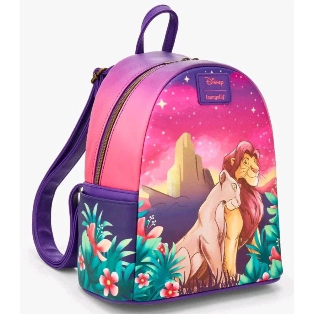 NWT Loungefly Disney The Lion King Nala & Simba Pride Rock Backpack & WALLET Set